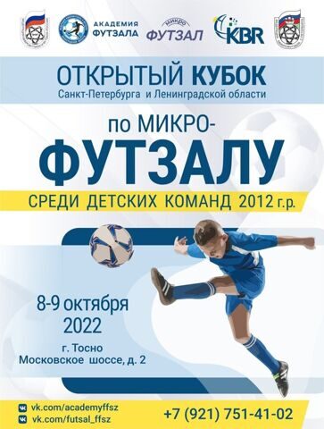 Открытый кубок по микро-футзалу среди детских команд 2012 г.р.